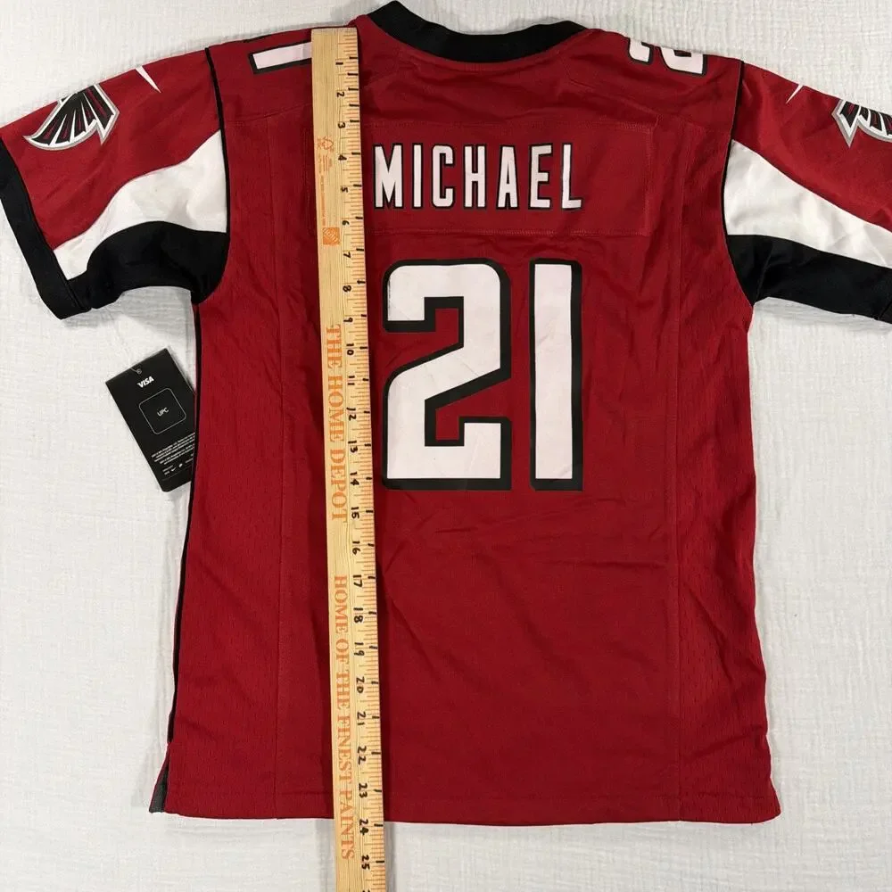 Nike Atlanta Falcons Michael #21 NFL Football Jersey Youth Size M Red